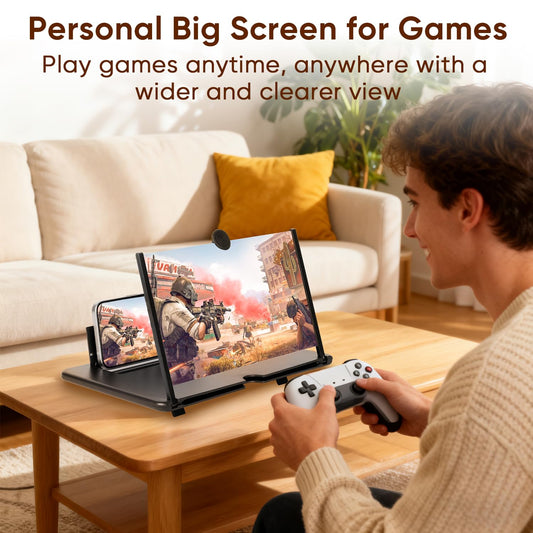 Screen Expanders & Magnifier Amplifier,3D HD | Phone Holder for All Smartphones with Anti scratch Features